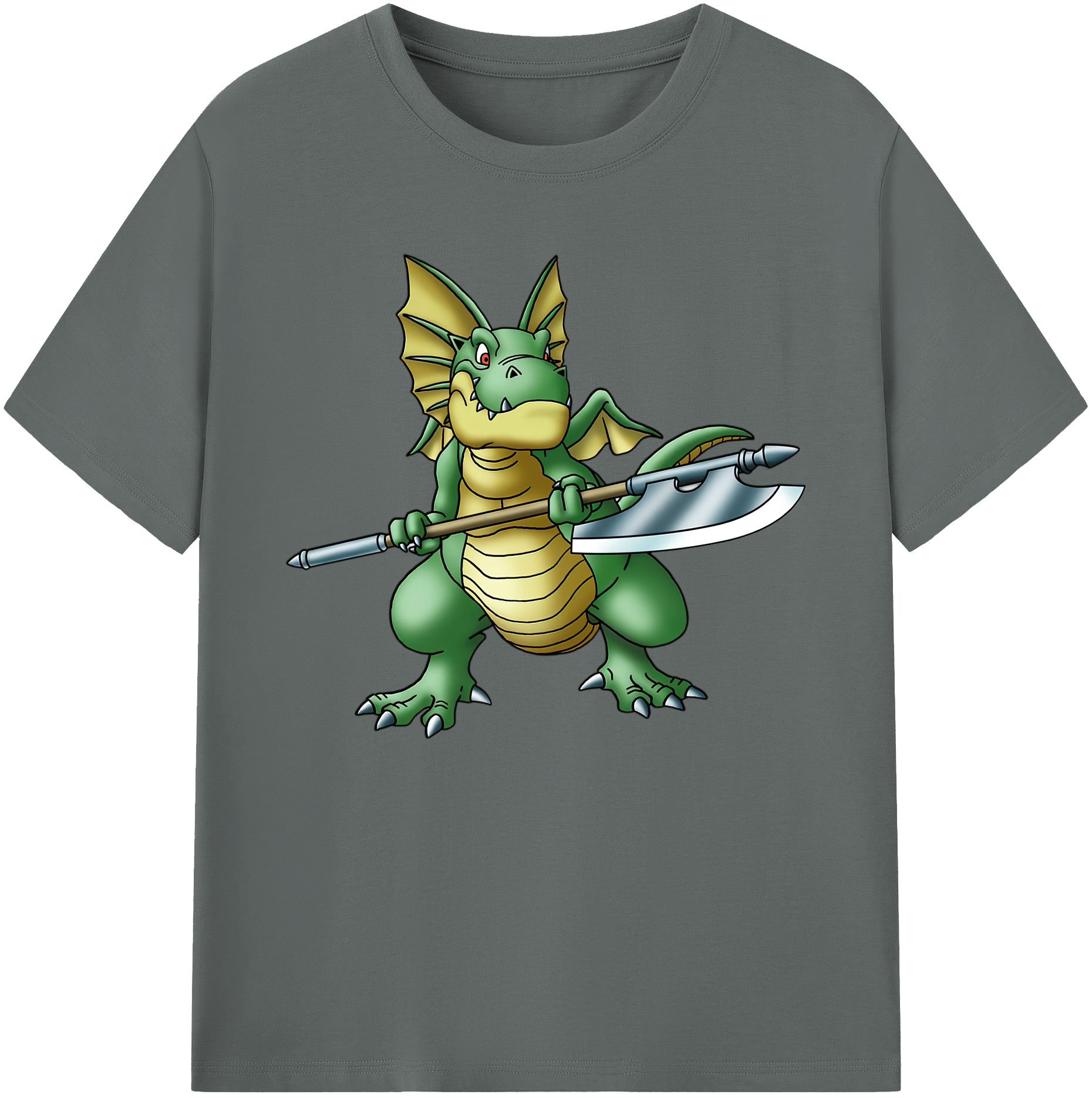 （画像用） ドラゴンクエスト Doragon Kuesuto Dragon Quest 綿100％ メンズ半袖Tシャツ｜肌触りやわらか＆通気性
